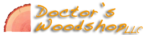 Doctor's woodshop logo