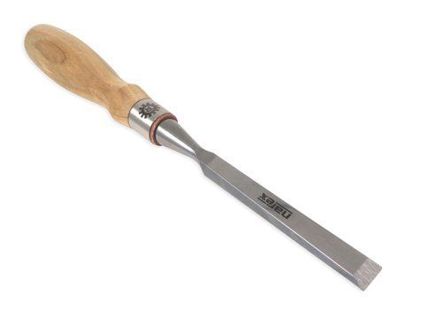 Narex Richter Extra Bevel Edge Chisel with Cryogenic Treated Cr-V Steel Hardened to HRc 62 Ergonomic Ash Handles Stainless Steel Ferrule (1/2 inch)