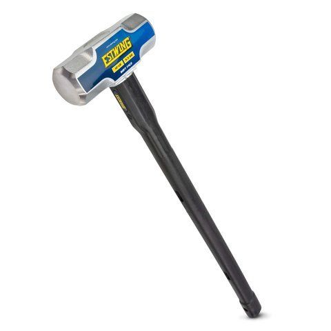 Estwing 12-Pound Soft Face Sledge Hammer for Automotive, Industrial, and Construction Use, 30-35 HRC, Locked Head, 30-Inch Long Indestructible Handle with Vulcanized Rubber Overlay