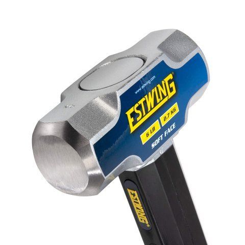 Estwing 6 lb. Head, 36" Length Indestructible Handle Soft Face Sledge Hammer