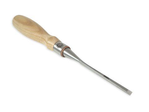 Narex Richter Extra Bevel Edge Chisel with Cryogenic Treated Cr-V Steel Hardened to HRc 62 Ergonomic Ash Handles Stainless Steel Ferrule (1/4 inch)