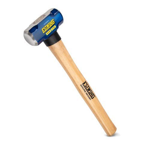 Estwing 2.5-Pound Hard Face Sledge Hammer for Demolition/Stake Driving, 50-55 HRC, 16-Inch Hickory Handle, Ergonomic Grip, Durable Construction
