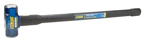 Estwing 6-Pound Hard Face Sledge Hammer for Demolition/Stake Driving, 50-55 HRC, Locked Steel Head, 30-Inch Indestructible Handle with Vulcanized Rubber Overlay, Reinforced Lanyard Hole